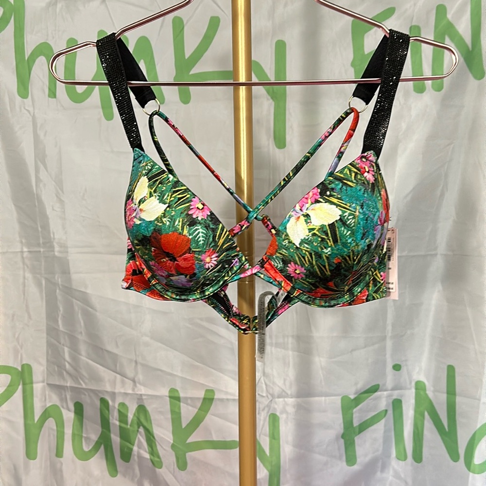 Victoria Secret Tropical Bombshell Push Up Bikini Top